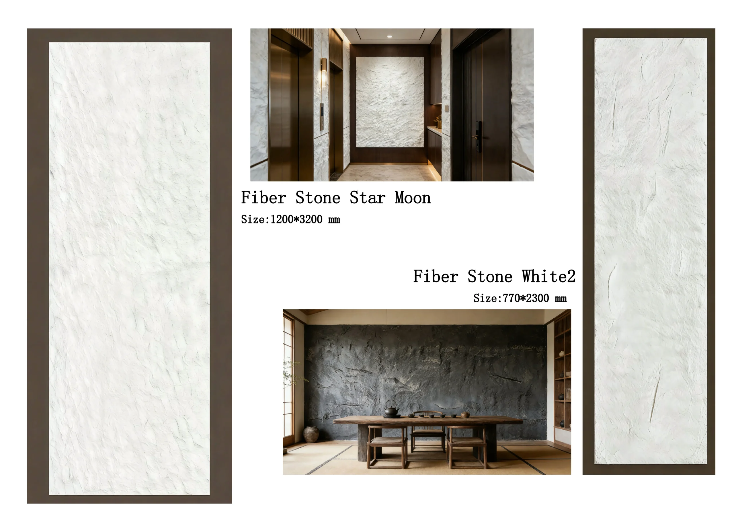 AKP New Decor Materials catalogue page 7, Fiber Stone White
