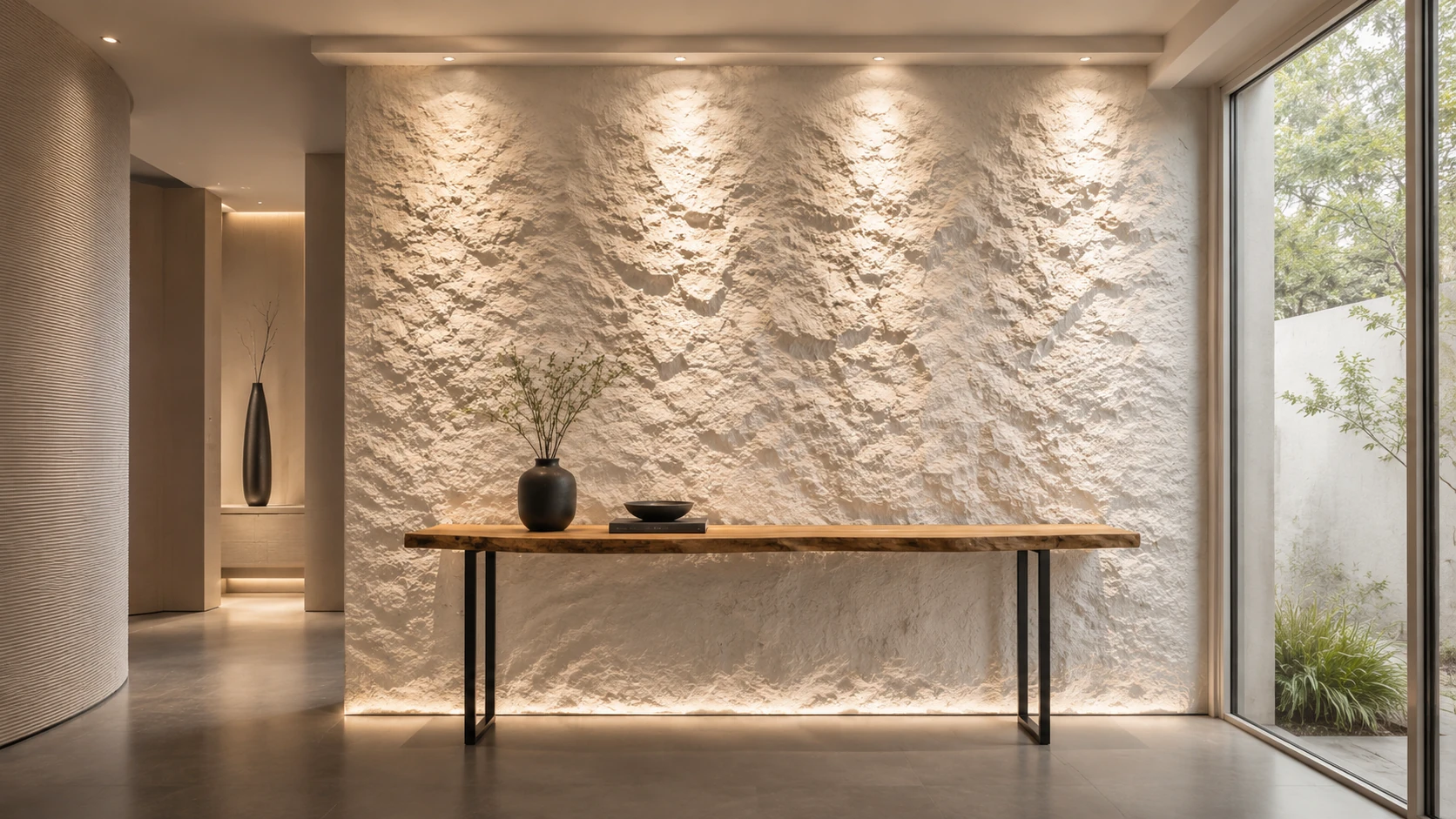 Decorative wall material application by AKP New Decor Materials